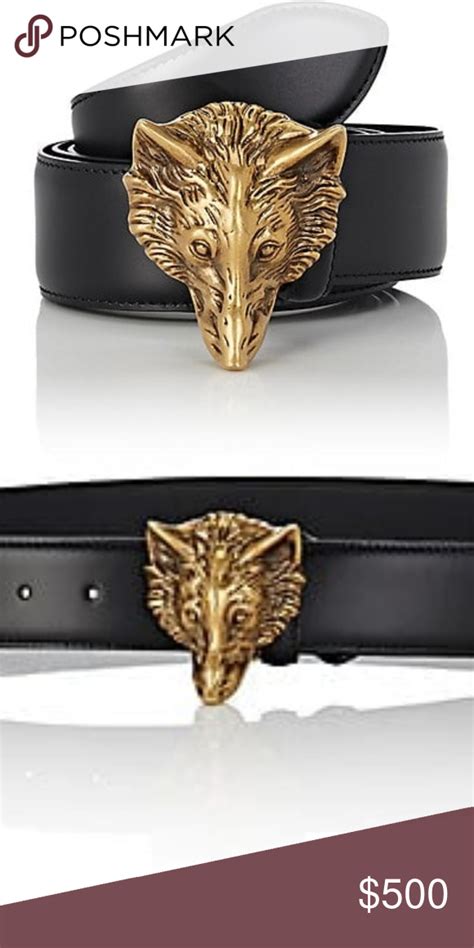 gucci wolf buckle belt|Gucci belt buckle vintage.